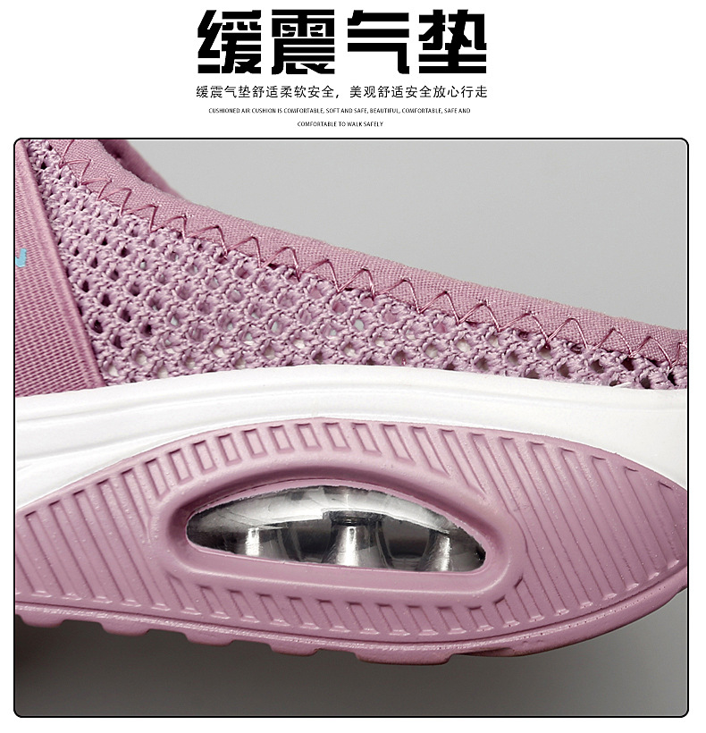 Foreign Trade Shoes 2021 Summer European and American plus Size Closed Toe Half Slippers Women's Mesh Heel-Free Slip-on Women's Shoes Flat Shoes