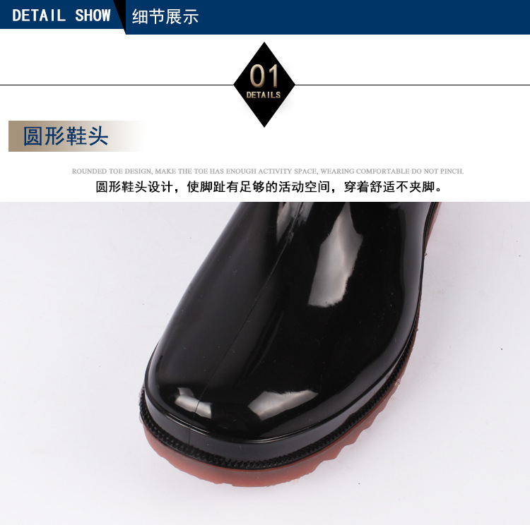 New style men's water shoes fashion high tube PVC flat flat jelly color men's rain shoes low heel rain shoes rain boots New style men's water shoes fashion high tube PVC flat flat jelly color men's rain shoes low heel rain shoes rain boots