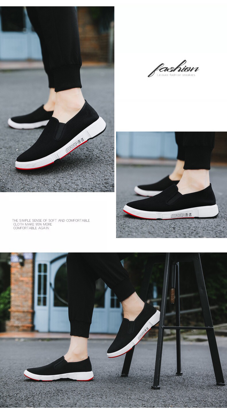 Fashion Low Top Casual Men's Shoes Light Canvas Shallow Mouth No Lace-up Shoes Comfortable Breathable Flat Heel Xiangjin Shoes Fashion Low Top Casual Men's Shoes Light Canvas Shallow Mouth No Lace-up Shoes Comfortable Breathable Flat Heel Xiangjin Shoes