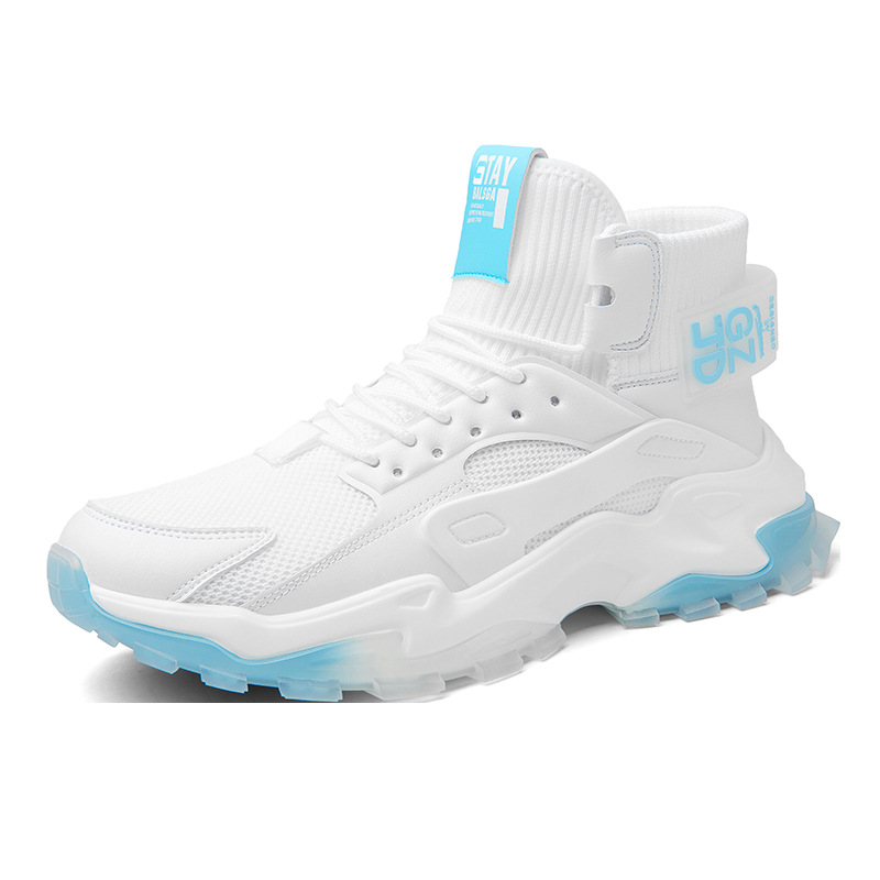 Summer Daily round Head Solid Color Low Cut White Flat Heel Front Lace-up Warm Female Universal Dad Shoes