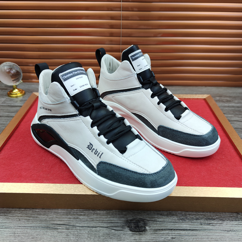 European Station Real Shot Leather Men's Shoes All-Match Mid-Top Casual Sneakers Height Increasing Insole Autumn and Winter Korean Sports Shoes Soft Leather European Station Real Shot Leather Men's Shoes All-Match Mid-Top Casual Sneakers Height Increasing Insole Autumn and Winter Korean Sports Shoes Soft Leather