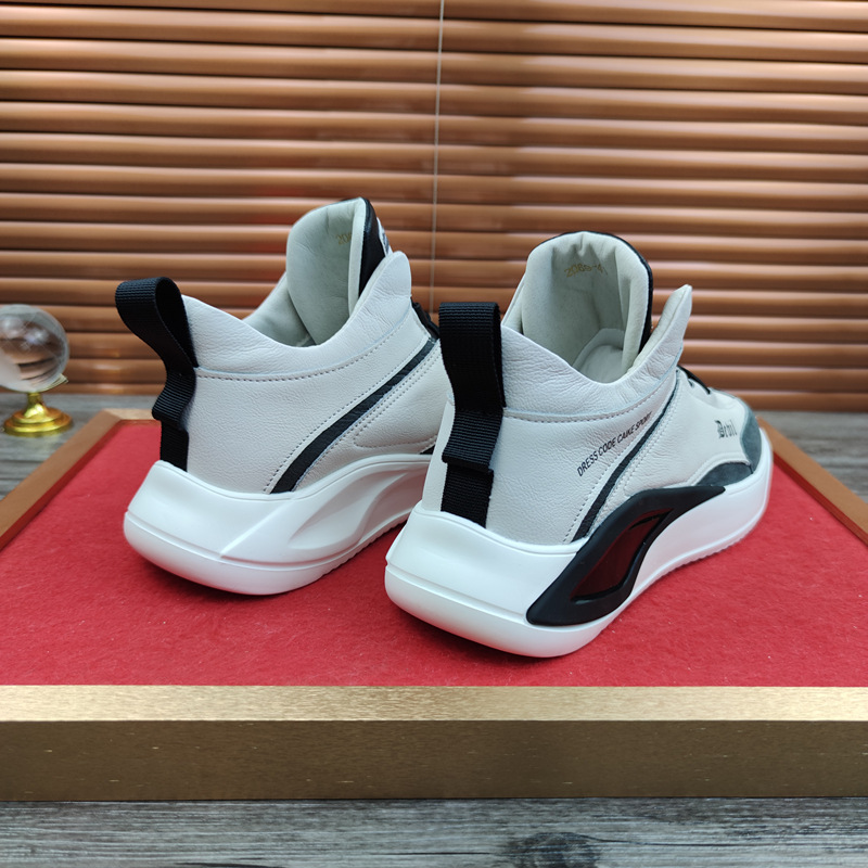 European Station Real Shot Leather Men's Shoes All-Match Mid-Top Casual Sneakers Height Increasing Insole Autumn and Winter Korean Sports Shoes Soft Leather European Station Real Shot Leather Men's Shoes All-Match Mid-Top Casual Sneakers Height Increasing Insole Autumn and Winter Korean Sports Shoes Soft Leather