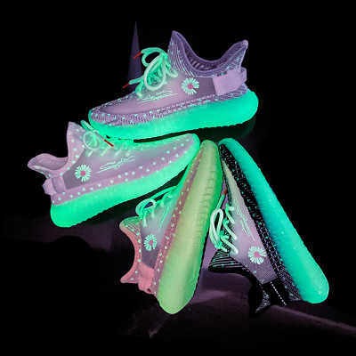 Luminous Little Daisy Flying Woven Coconut Shoes Female 2020 New Sports Shoes Female Starry Daddy Running Tide Shoes M05