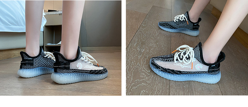 Luminous Little Daisy Flying Woven Coconut Shoes Female 2020 New Sports Shoes Female Starry Daddy Running Tide Shoes M05 Luminous Little Daisy Flying Woven Coconut Shoes Female 2020 New Sports Shoes Female Starry Daddy Running Tide Shoes M05