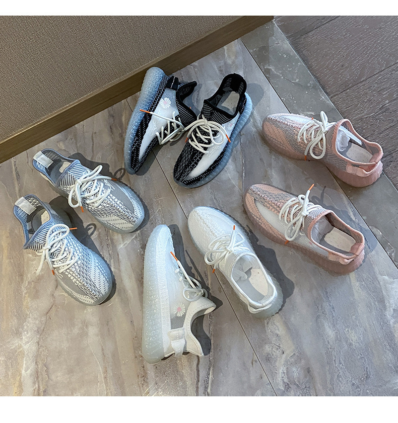 Luminous Little Daisy Flying Woven Coconut Shoes Female 2020 New Sports Shoes Female Starry Daddy Running Tide Shoes M05 Luminous Little Daisy Flying Woven Coconut Shoes Female 2020 New Sports Shoes Female Starry Daddy Running Tide Shoes M05