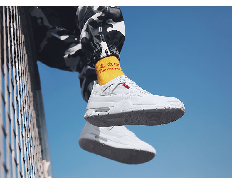 Autumn/winter AJ4 high top denim leather retro air cushion shoes Joe 4 men's sports shoes Autumn/winter AJ4 high top denim leather retro air cushion shoes Joe 4 men's sports shoes