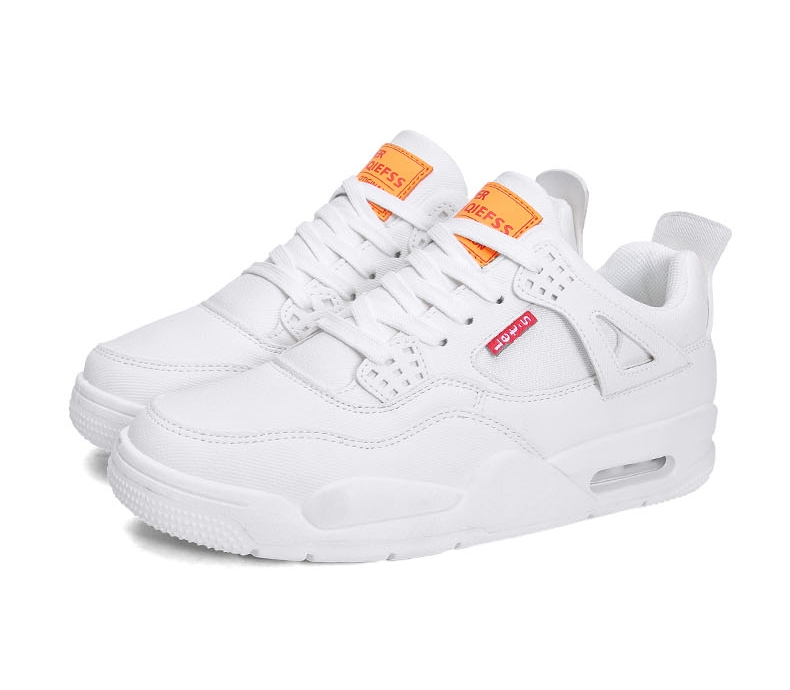 Autumn/winter AJ4 high top denim leather retro air cushion shoes Joe 4 men's sports shoes Autumn/winter AJ4 high top denim leather retro air cushion shoes Joe 4 men's sports shoes