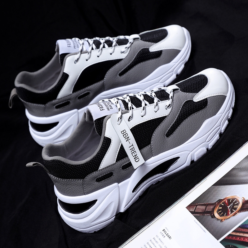 2021 Spring New Men's Shoes Korean Style Fashionable Student Versatile Shoes Men's Casual Fashionable Sports Shoes Men's Dad Shoes