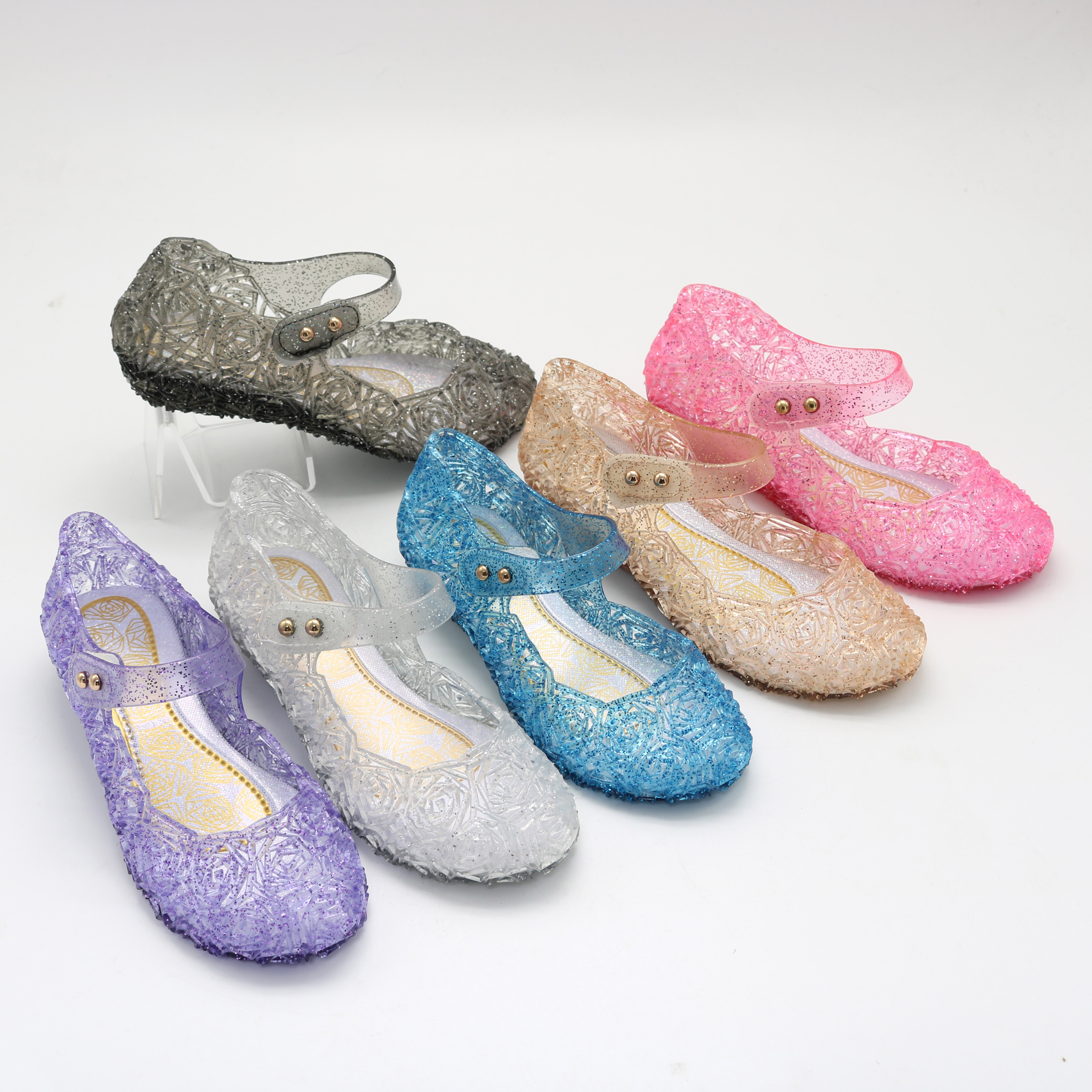 Spot Foreign Trade Children's Shoes Frozen 2 Princess Shoes Girls' High Heel Crystal Hollow Sandals Children's PVC Summer Spot Foreign Trade Children's Shoes Frozen 2 Princess Shoes Girls' High Heel Crystal Hollow Sandals Children's PVC Summer