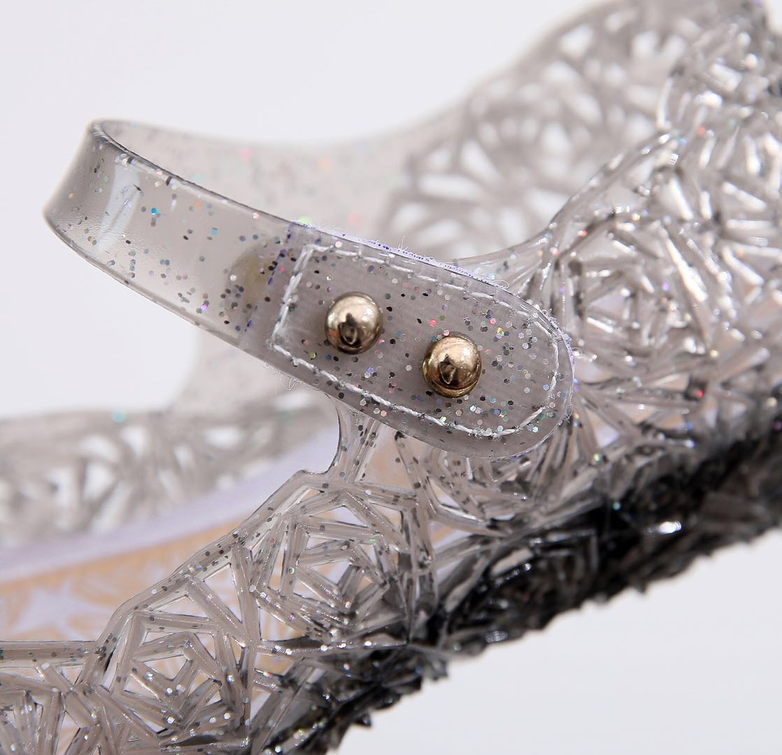Spot Foreign Trade Children's Shoes Frozen 2 Princess Shoes Girls' High Heel Crystal Hollow Sandals Children's PVC Summer Spot Foreign Trade Children's Shoes Frozen 2 Princess Shoes Girls' High Heel Crystal Hollow Sandals Children's PVC Summer