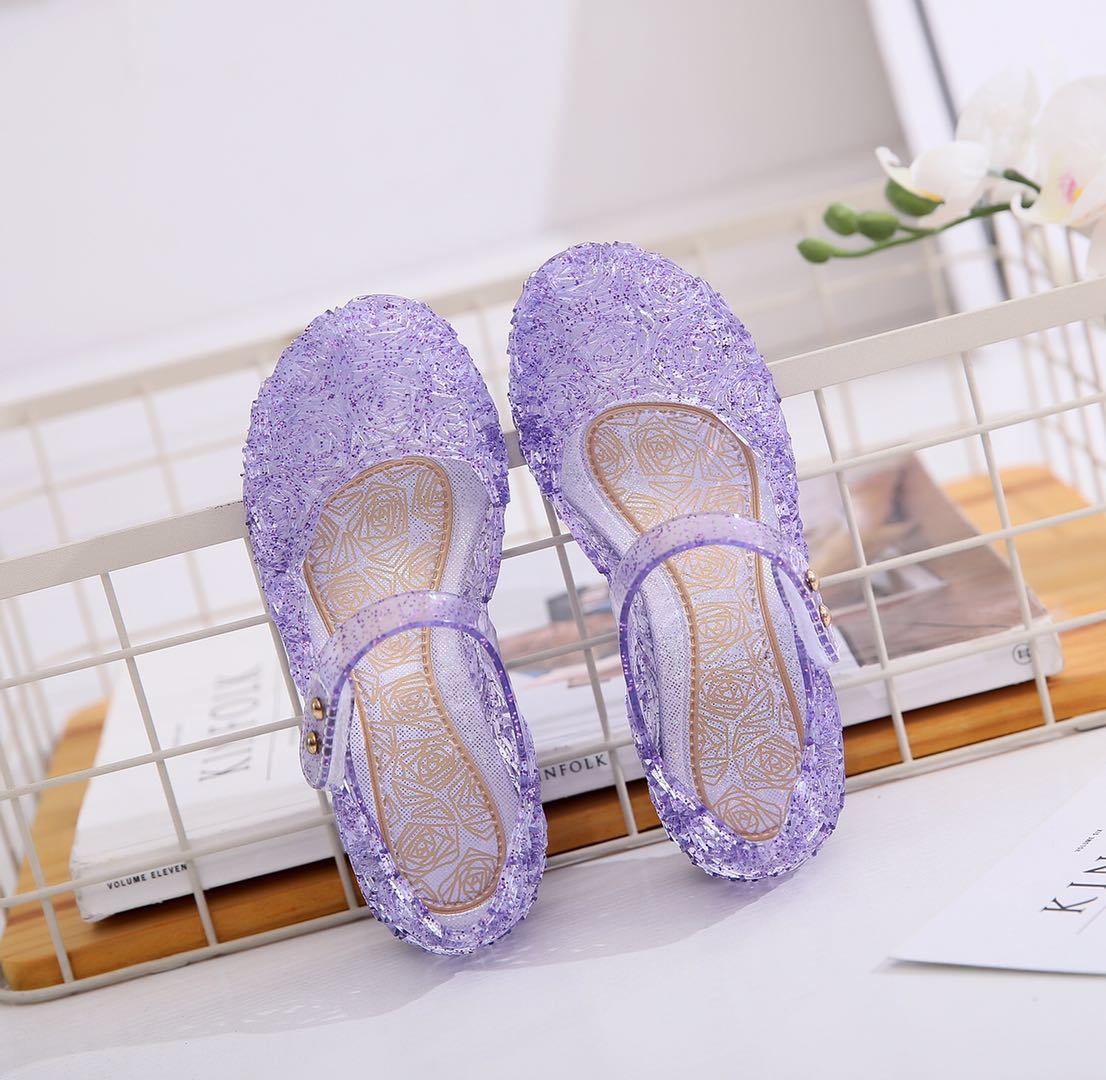 Spot Foreign Trade Children's Shoes Frozen 2 Princess Shoes Girls' High Heel Crystal Hollow Sandals Children's PVC Summer Spot Foreign Trade Children's Shoes Frozen 2 Princess Shoes Girls' High Heel Crystal Hollow Sandals Children's PVC Summer