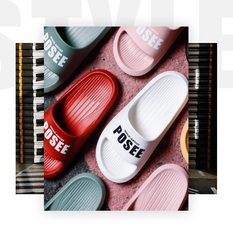 Slipper women go out for home couples non-slip thick soles home shower bath trend indoor men cool slippers
