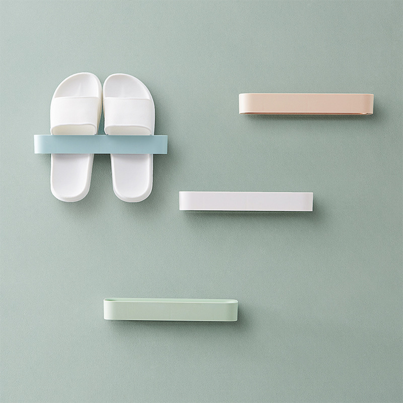 Bathroom Slipper Rack Wall-Mounted Bathroom Wall Shoe Bracket Punch-Free Shoe Storage Popular