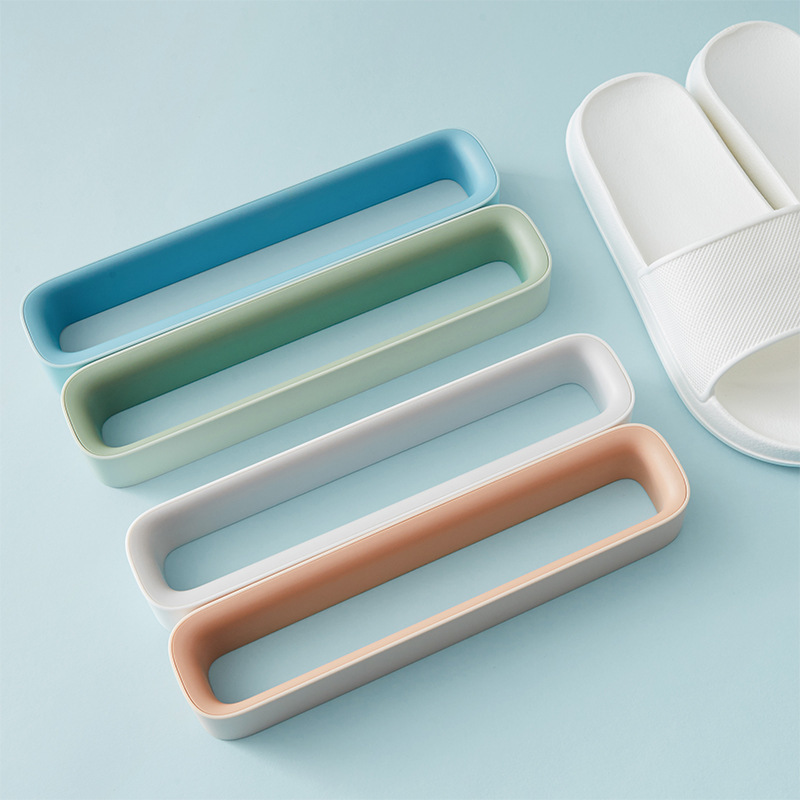Bathroom Slipper Rack Wall-Mounted Bathroom Wall Shoe Bracket Punch-Free Shoe Storage Popular