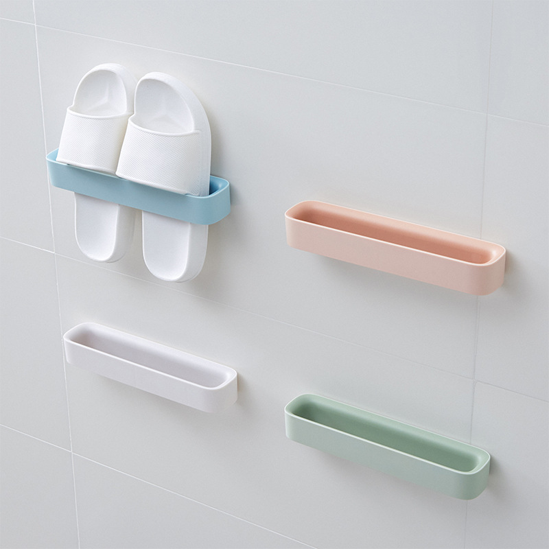 Bathroom Slipper Rack Wall-Mounted Bathroom Wall Shoe Bracket Punch-Free Shoe Storage Popular