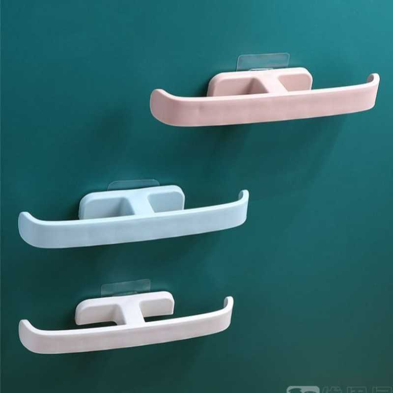 Shoe Rack Punch-Free Bathroom Wall-Mounted Towel Rack Multi-Functional Bathroom Storage Rack Dormitory Home Storage Slipper Rack