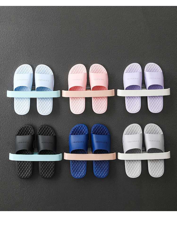Shoe Rack Punch-Free Bathroom Wall-Mounted Towel Rack Multi-Functional Bathroom Storage Rack Dormitory Home Storage Slipper Rack Shoe Rack Punch-Free Bathroom Wall-Mounted Towel Rack Multi-Functional Bathroom Storage Rack Dormitory Home Storage Slipper Rack