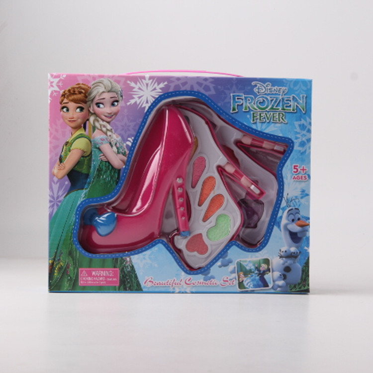 Yiwu small commodity stalls source of goods foreign trade toys wholesale fashion glass slipper color makeup F35053 Yiwu small commodity stalls source of goods foreign trade toys wholesale fashion glass slipper color makeup F35053