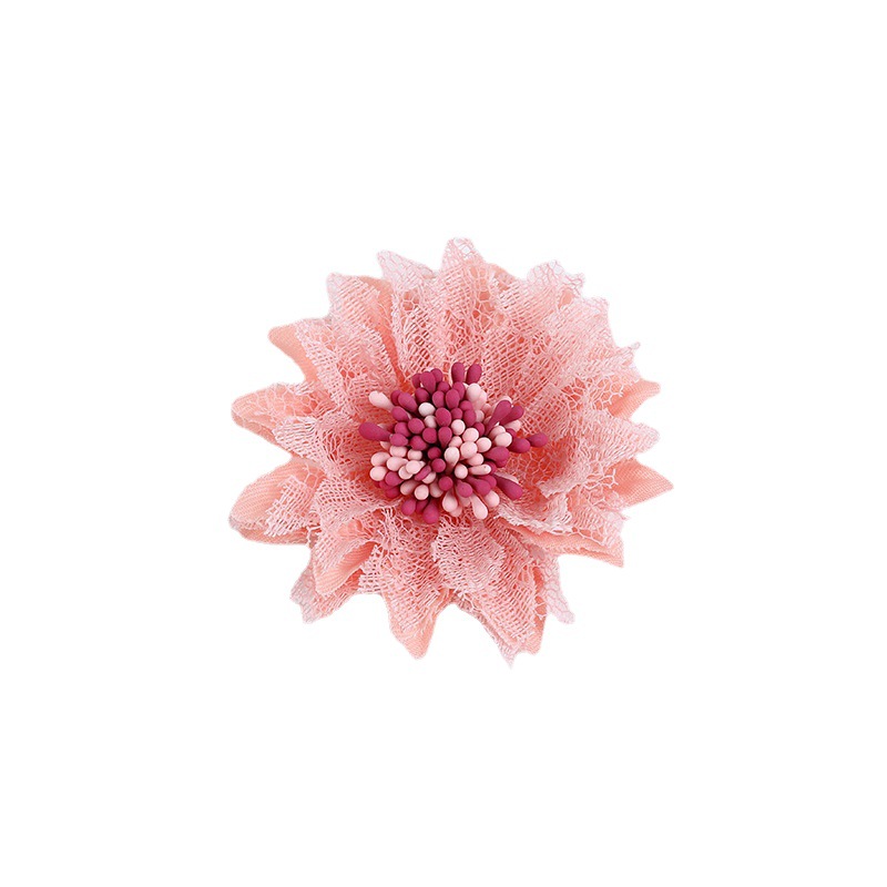 Korean Style DIY Lace Fabric Handmade Flower Headwear Hair Accessories Brooch Shoes and Hats Accessories Ornament Factory Direct Supply