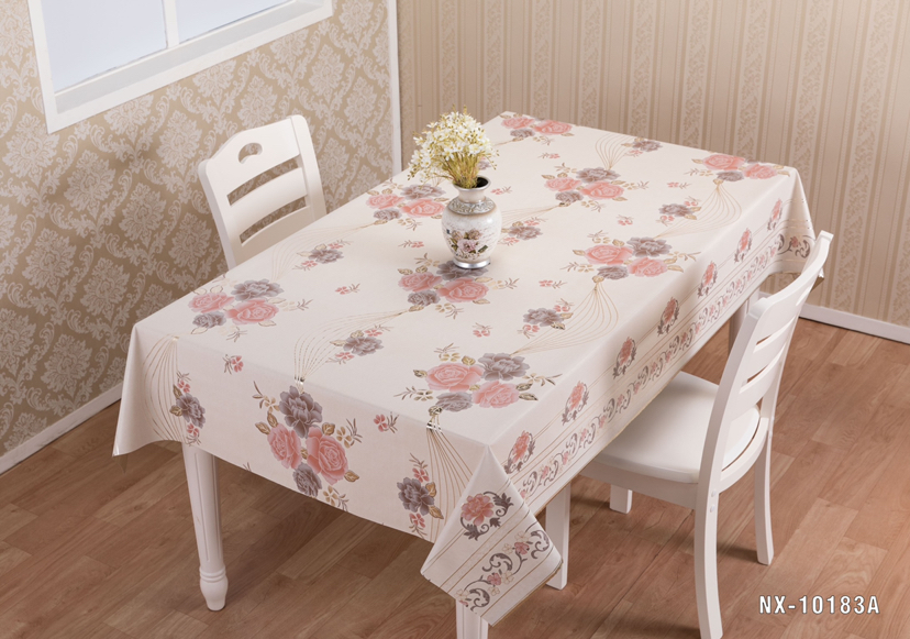 Tablecloth High-End Graceful Gold Lace Waterproof Oil Coffee Table Cloth and Tablecloth Flower Tablecloth