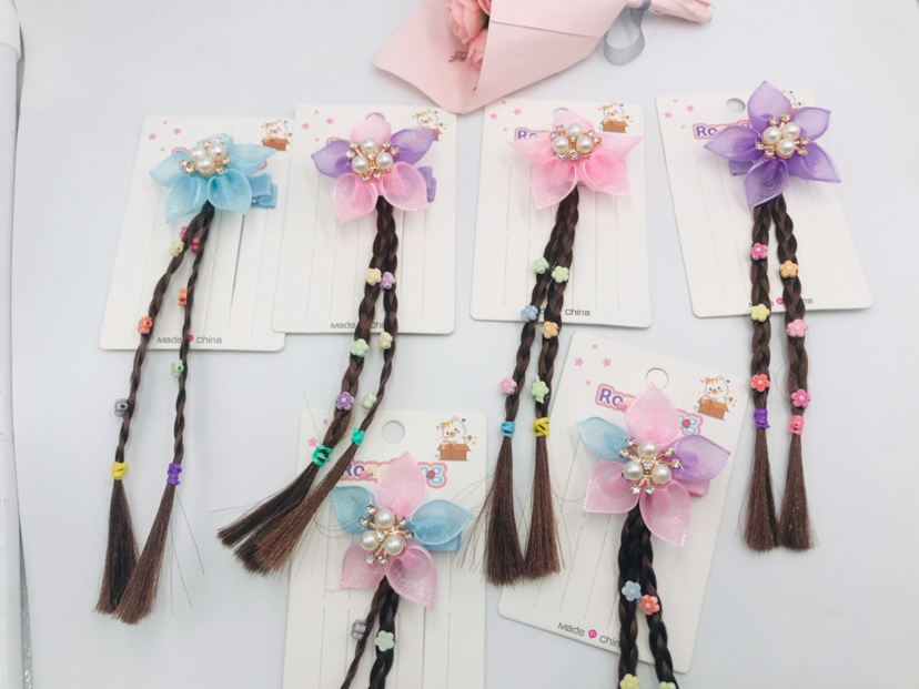 Braid Wig Press Clip Lace Flower Accessories Clip Hanfu Hair Clip Headdress Hair Accessories