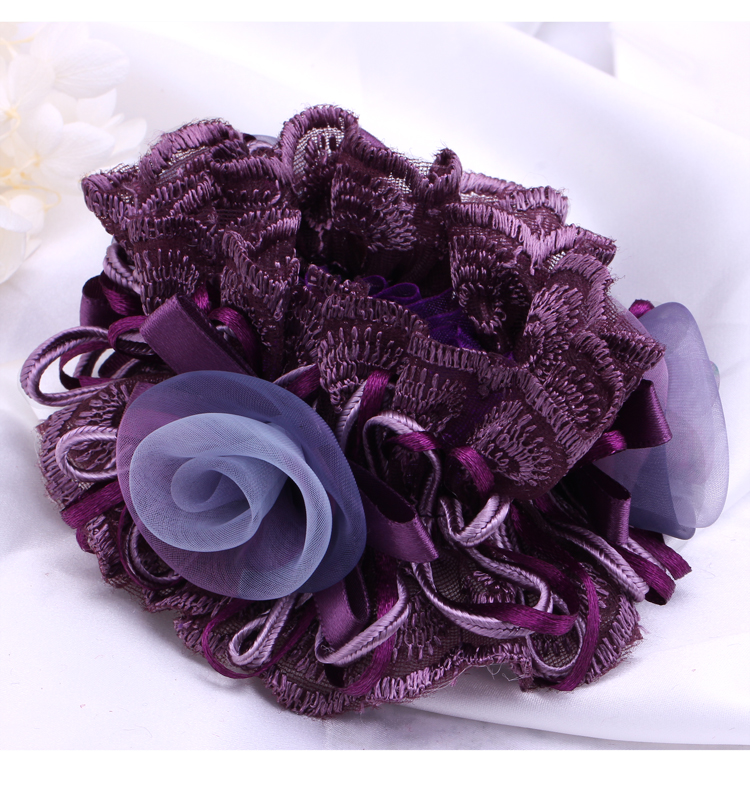 Korean Lace Flower Hair Accessories Cloth Hair Ring Headband Mother Updo Horse Tail Hair Rope Rubber Band