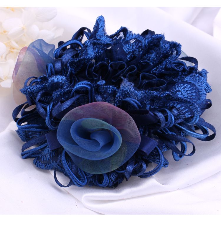 Korean Lace Flower Hair Accessories Cloth Hair Ring Headband Mother Updo Horse Tail Hair Rope Rubber Band