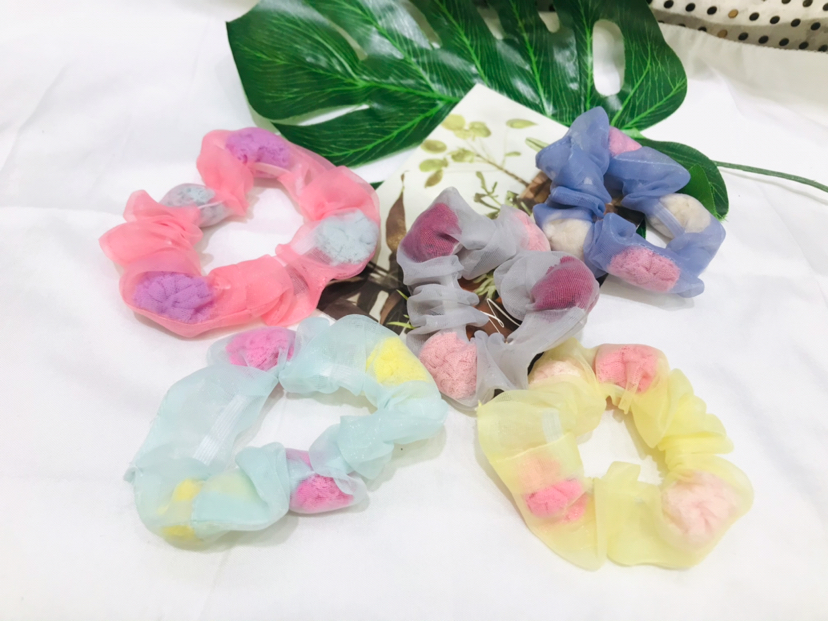 Small Circle Lace Large Intestine Ring Intestine Circle Hair Ring Hair Rope Rubber Band Head Tie Headdress Flower Headwear Hair Accessories