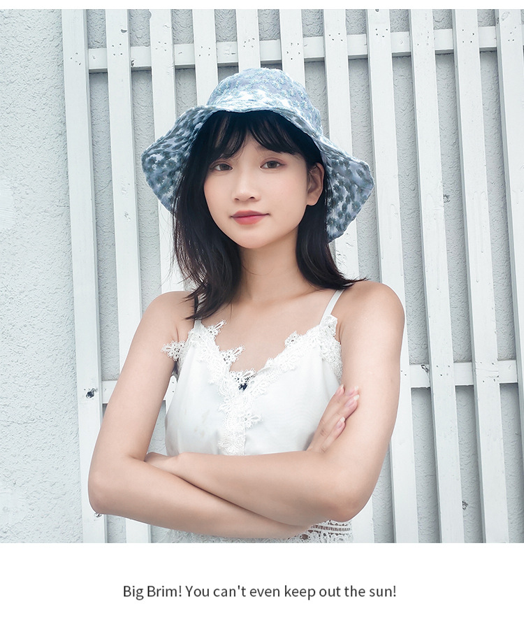Korean Style Little Daisy Bucket Hat Women's Flower Cutout Summer Thin Sun Protection Hat Korean Style Lace Sunshade Bucket Hat Fashion