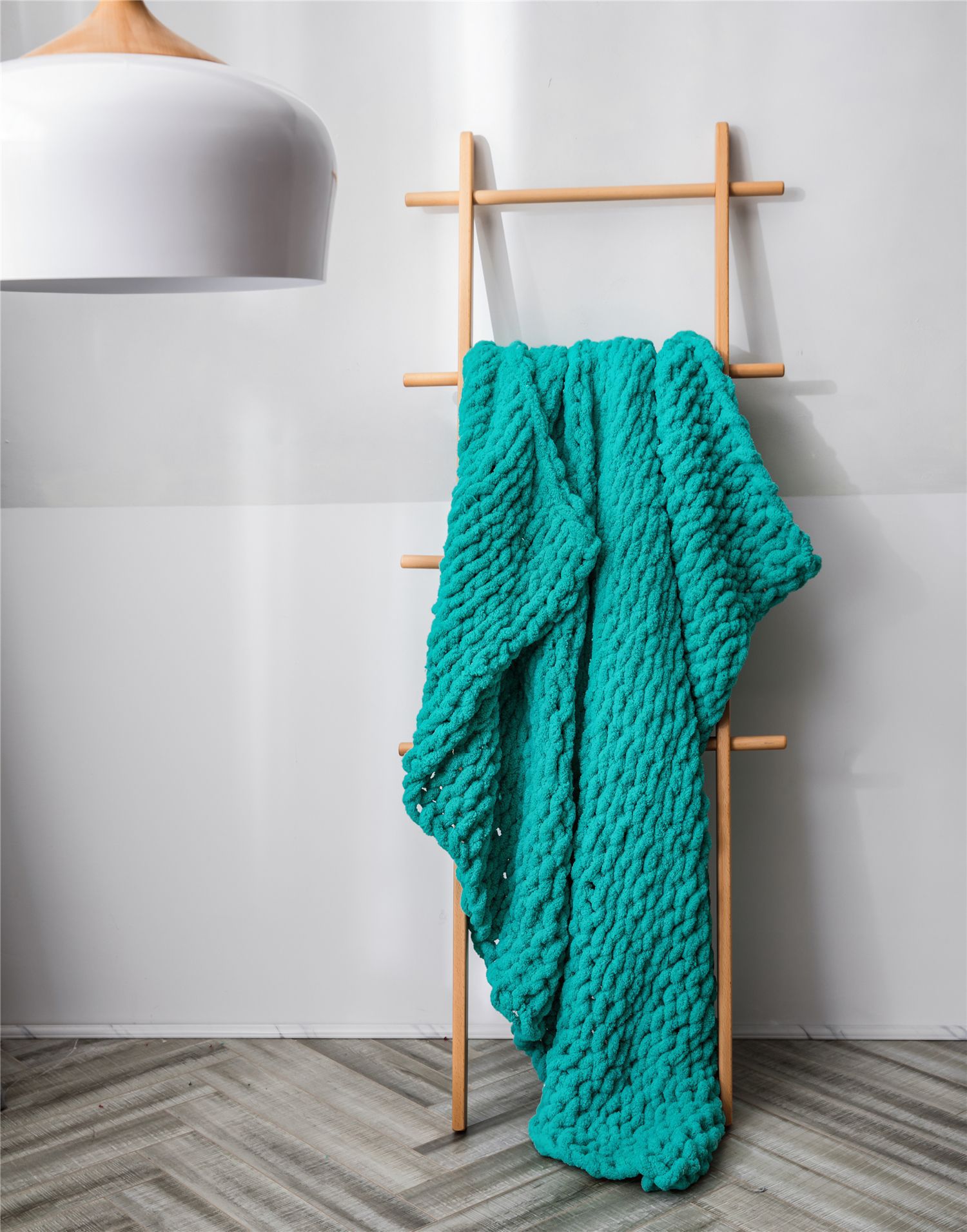 INS Chenille Thick Wool Knitted Blanket Handmade Woven Blanket Nordic Wish Sofa Blanket Thick Thread Bar Knitted Blanket INS Chenille Thick Wool Knitted Blanket Handmade Woven Blanket Nordic Wish Sofa Blanket Thick Thread Bar Knitted Blanket