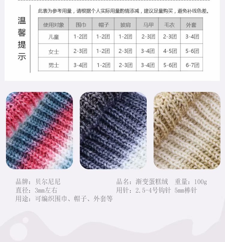 Section Dyed Rainbow Cake Thread Color Gradient Hand-Woven DIY Thread Clothes Scarf Hat Section Dyed Cake Wool Section Dyed Rainbow Cake Thread Color Gradient Hand-Woven DIY Thread Clothes Scarf Hat Section Dyed Cake Wool