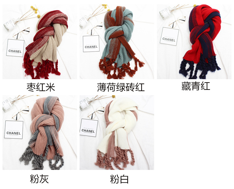 South Korean version of the new thick warm and warm shawl knitted wool thread winter 100 long hair line lovers scarf South Korean version of the new thick warm and warm shawl knitted wool thread winter 100 long hair line lovers scarf