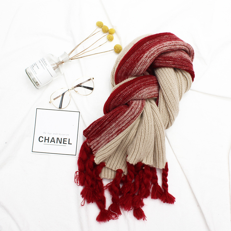 South Korean version of the new thick warm and warm shawl knitted wool thread winter 100 long hair line lovers scarf South Korean version of the new thick warm and warm shawl knitted wool thread winter 100 long hair line lovers scarf