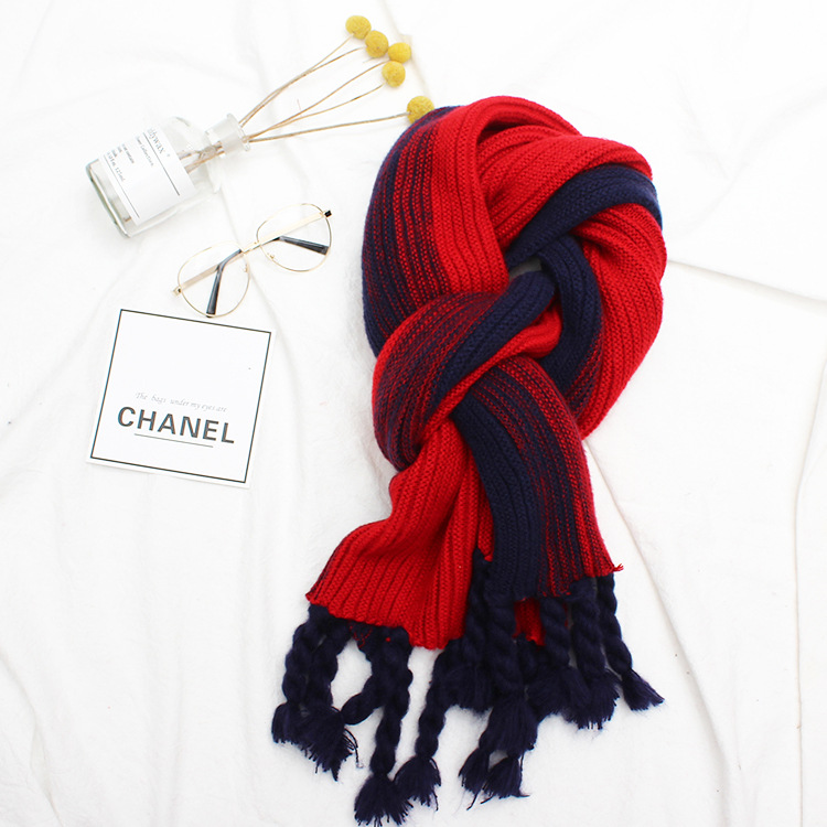 South Korean version of the new thick warm and warm shawl knitted wool thread winter 100 long hair line lovers scarf South Korean version of the new thick warm and warm shawl knitted wool thread winter 100 long hair line lovers scarf