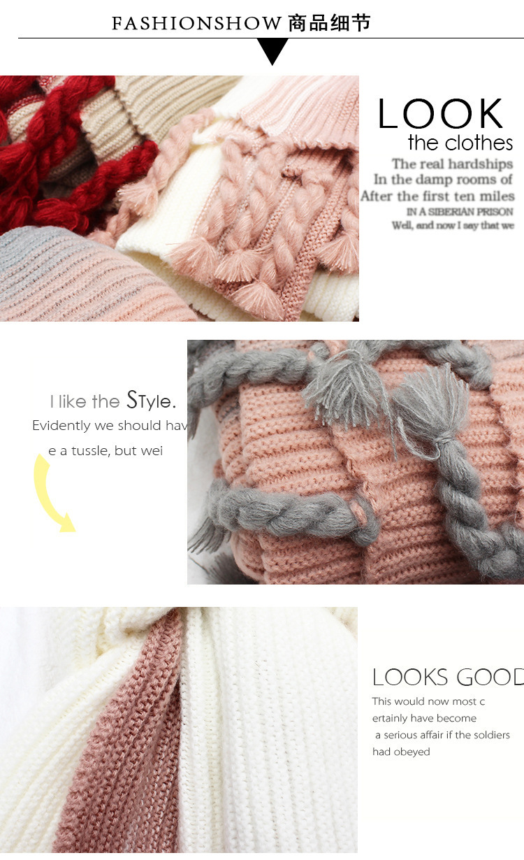 South Korean version of the new thick warm and warm shawl knitted wool thread winter 100 long hair line lovers scarf South Korean version of the new thick warm and warm shawl knitted wool thread winter 100 long hair line lovers scarf