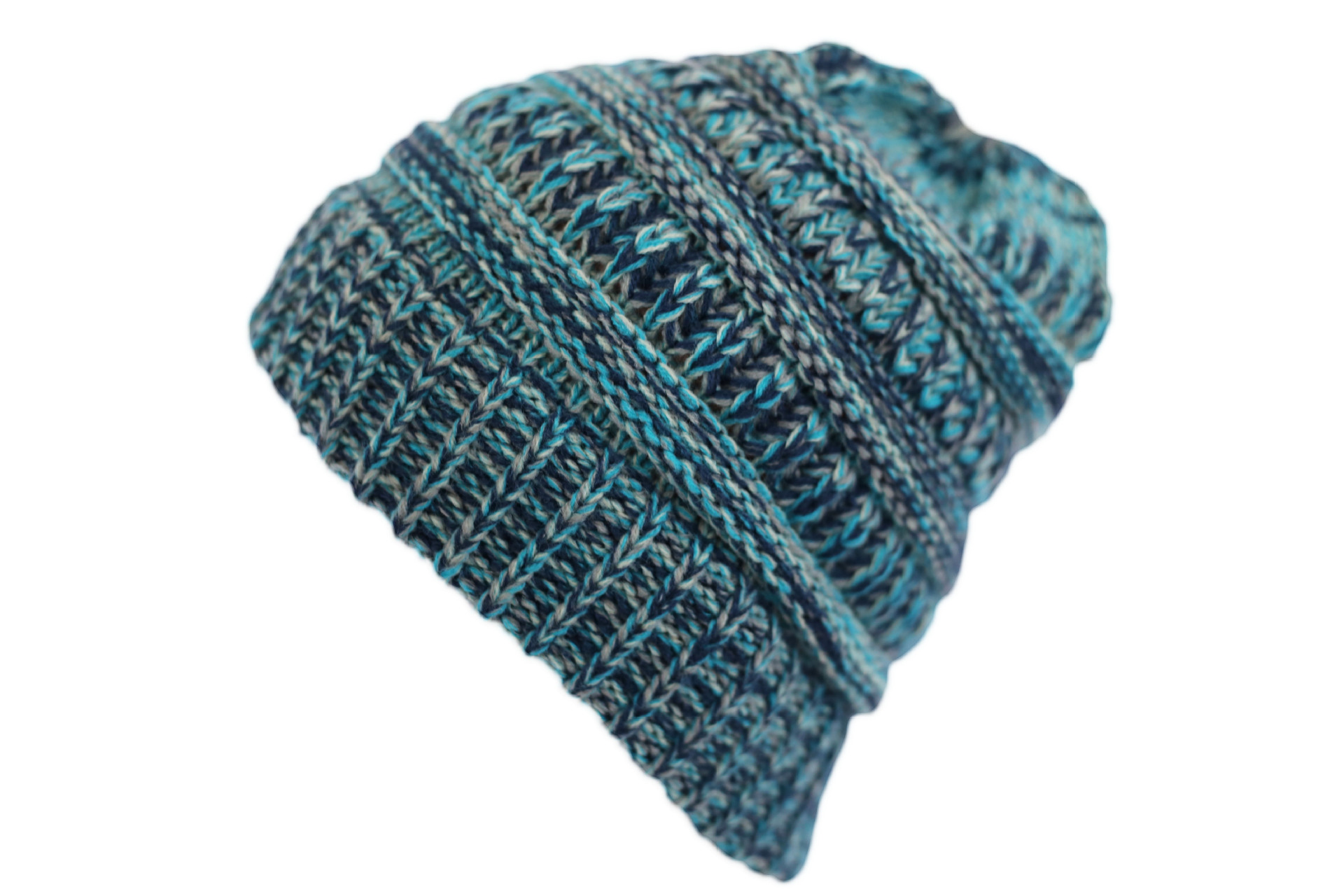 AliExpress EBay Best Seller in Europe and America Mixed Color Colored Thread Adults' Ponytail Wool Knitted Color Topless Hat Factory Direct Sales AliExpress EBay Best Seller in Europe and America Mixed Color Colored Thread Adults' Ponytail Wool Knitted Color Topless Hat Factory Direct Sales