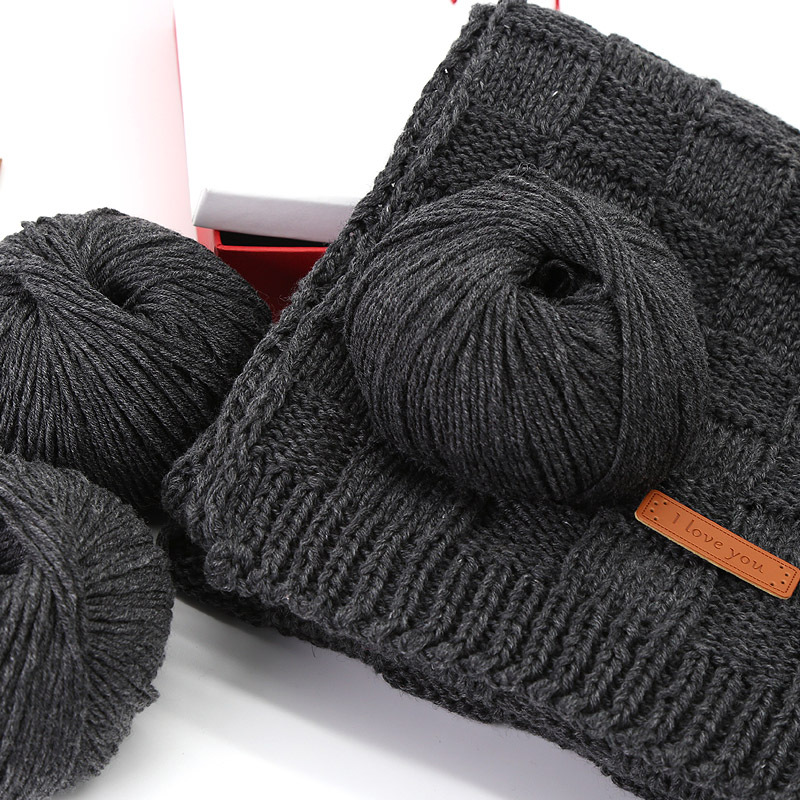 Tianshan Jiaozi Cashmere Scarf Wool Handmade DIY Woven Gift for Boyfriend Or Girlfriend Material Package Thick Thread Groups