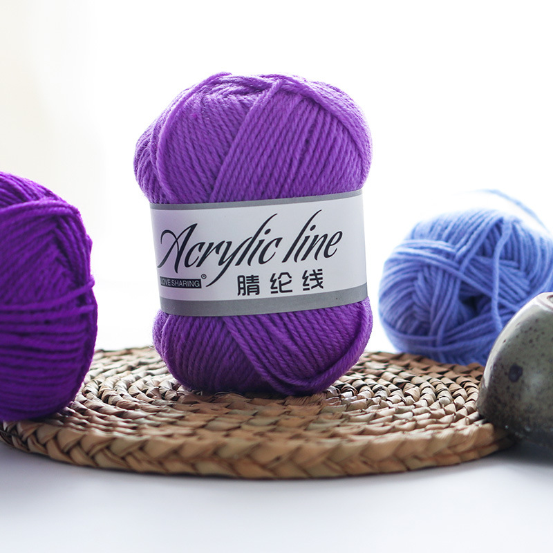 Acrylic Yarn Handmade DIY Doll Wool Crochet Acrylic Wool Shoe Stitching Thread Yarn Factory Wholesale