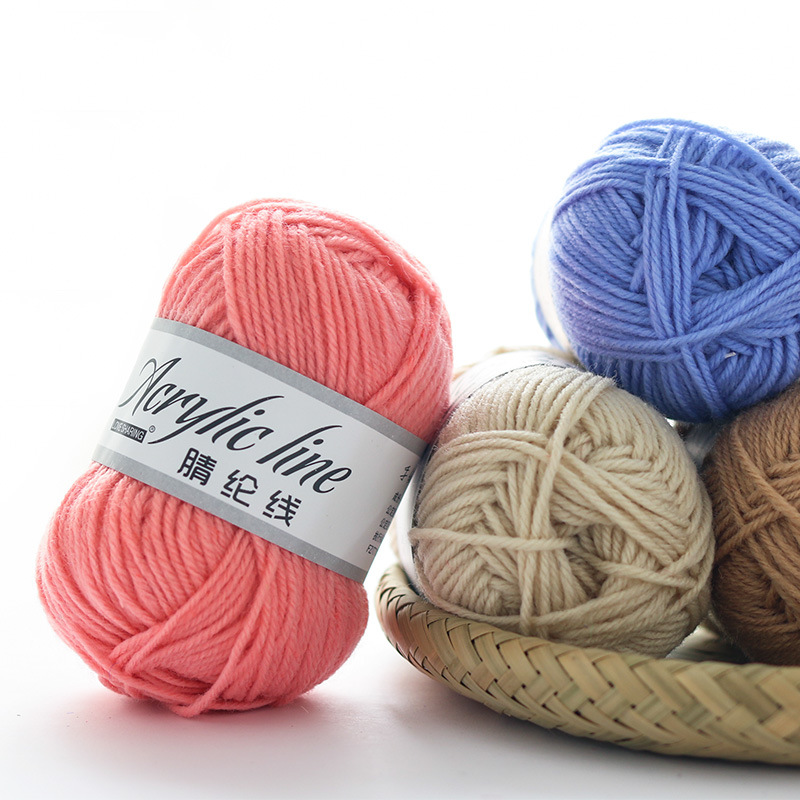 Acrylic Yarn Handmade DIY Doll Wool Crochet Acrylic Wool Shoe Stitching Thread Yarn Factory Wholesale