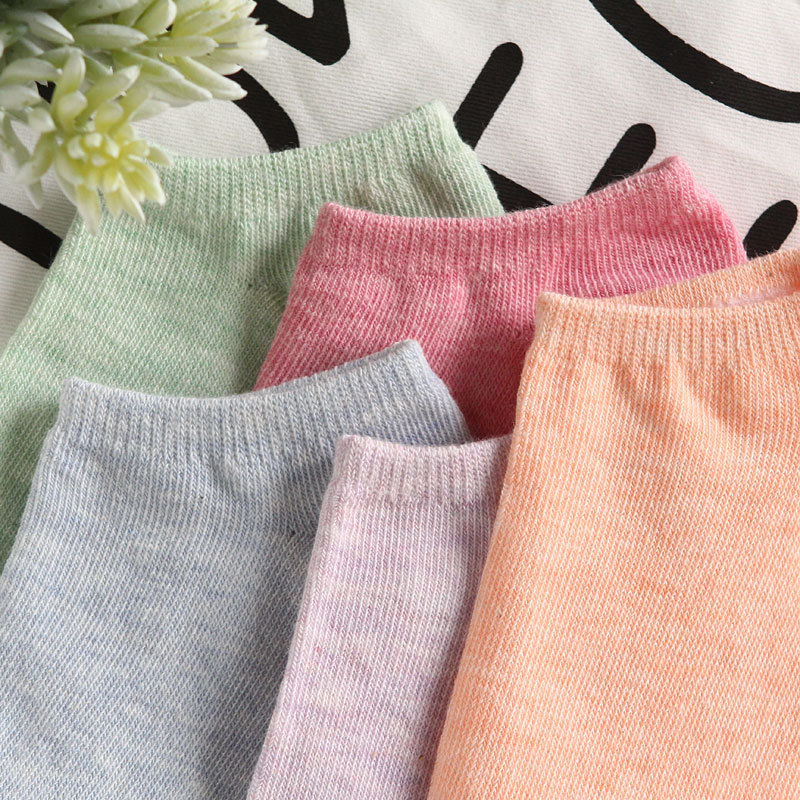 Color Cotton Women&#039;s Boat Socks Candy Color Women&#039;s Socks Macaron Color Stall plus Size Gifts for Men and Women Socks