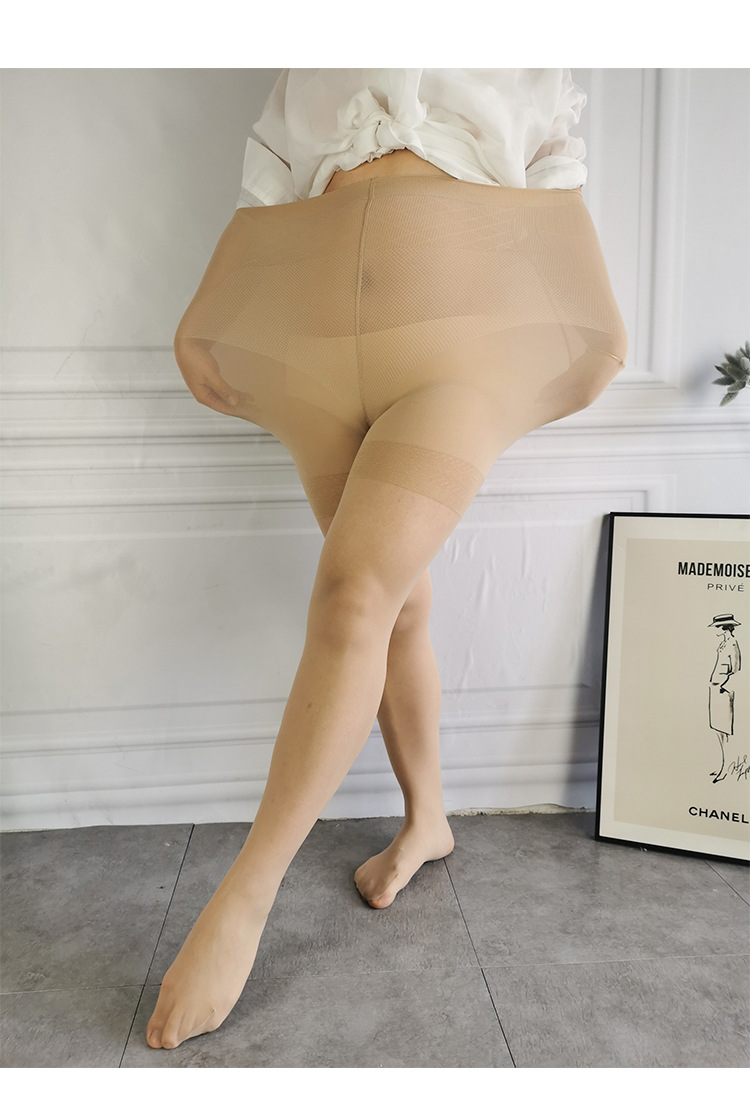 Female Stocking Pantyhose Thin Summer Large Size Casually Cut Silk Stockings plus-Sized Anti-Exposure Safety Pants Female Stocking Pantyhose Thin Summer Large Size Casually Cut Silk Stockings plus-Sized Anti-Exposure Safety Pants