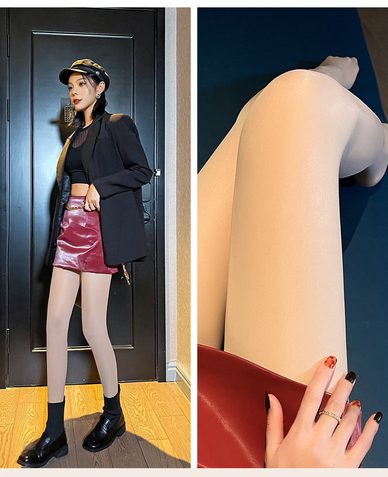 S277 Silk Stockings Women's Thin Steel Wire Stocking Sole Silicone NonSlip Pantyhose Women's Spring and Autumn Stockings