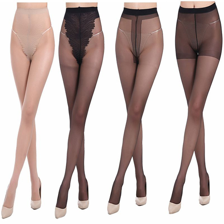 Factory Wholesale Summer Female Stocking Ultra Thin Sexy Extra Cored Silk Stockings Pantyhose Level T Butterfly Body Stocking