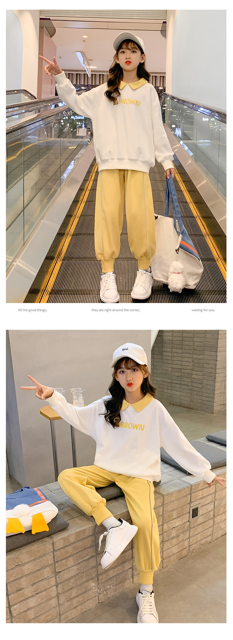 2021 Autumn New Children's Korean-Style Sweater Casual Pants Two-Piece Set for Girls Autumn Sports Suit Fashion 2021 Autumn New Children's Korean-Style Sweater Casual Pants Two-Piece Set for Girls Autumn Sports Suit Fashion