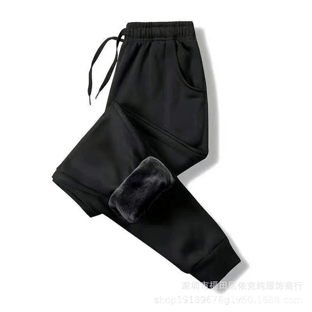 2021 Autumn and Winter Casual Pants Men's Trousers Sports Pants Men's Cross-Border Fleece-Lined Trousers Thick Loose plus Size Pants 2021 Autumn and Winter Casual Pants Men's Trousers Sports Pants Men's Cross-Border Fleece-Lined Trousers Thick Loose plus Size Pants