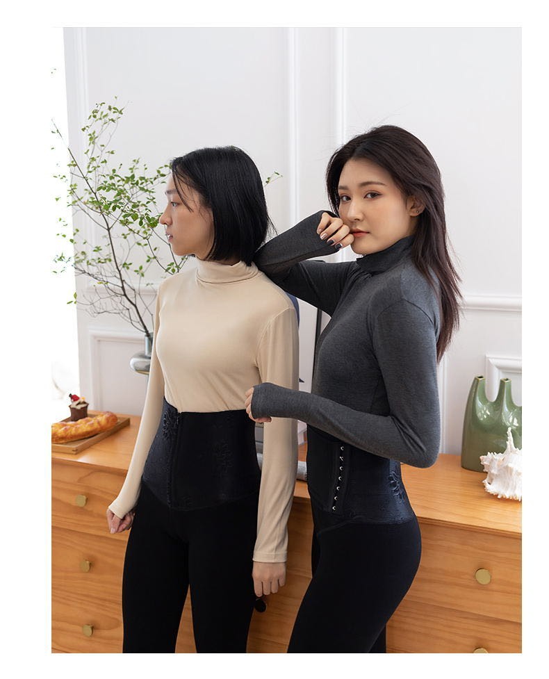 Winter Jacquard Body Shaping Pants Postpartum High Waist Velvet Padded Belly Compression Leggings One-Piece Pants Corset Fat Burning Women's Pants Warm Pants