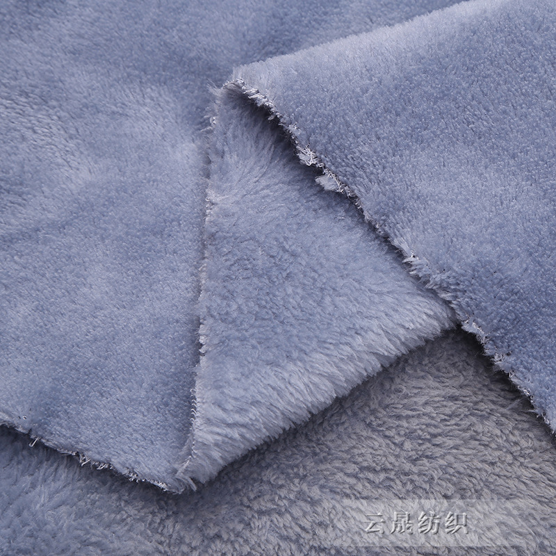 Coral velvet pearl velvet plain warm pants clothing pajamas home textile toy shoes material plush cloth custom