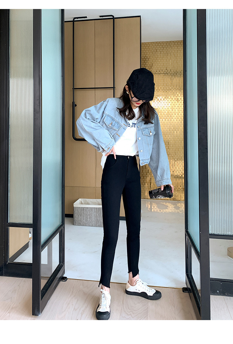 High Waist Leggings Women's Outer Wear Autumn and Winter Kitten Magic Pants Slimming Versatile Small Black Trousers plus Size Tight Pencil Pants