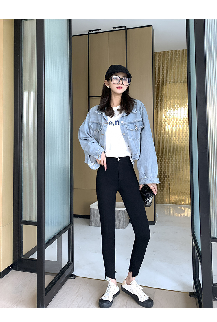 High Waist Leggings Women's Outer Wear Autumn and Winter Kitten Magic Pants Slimming Versatile Small Black Trousers plus Size Tight Pencil Pants
