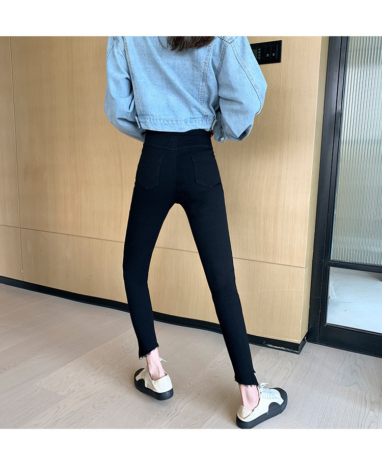 High Waist Leggings Women's Outer Wear Autumn and Winter Kitten Magic Pants Slimming Versatile Small Black Trousers plus Size Tight Pencil Pants